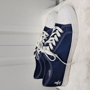 NWT! Men's Penguin Mick Navy Blue Canvas Sneaker Size 8.5